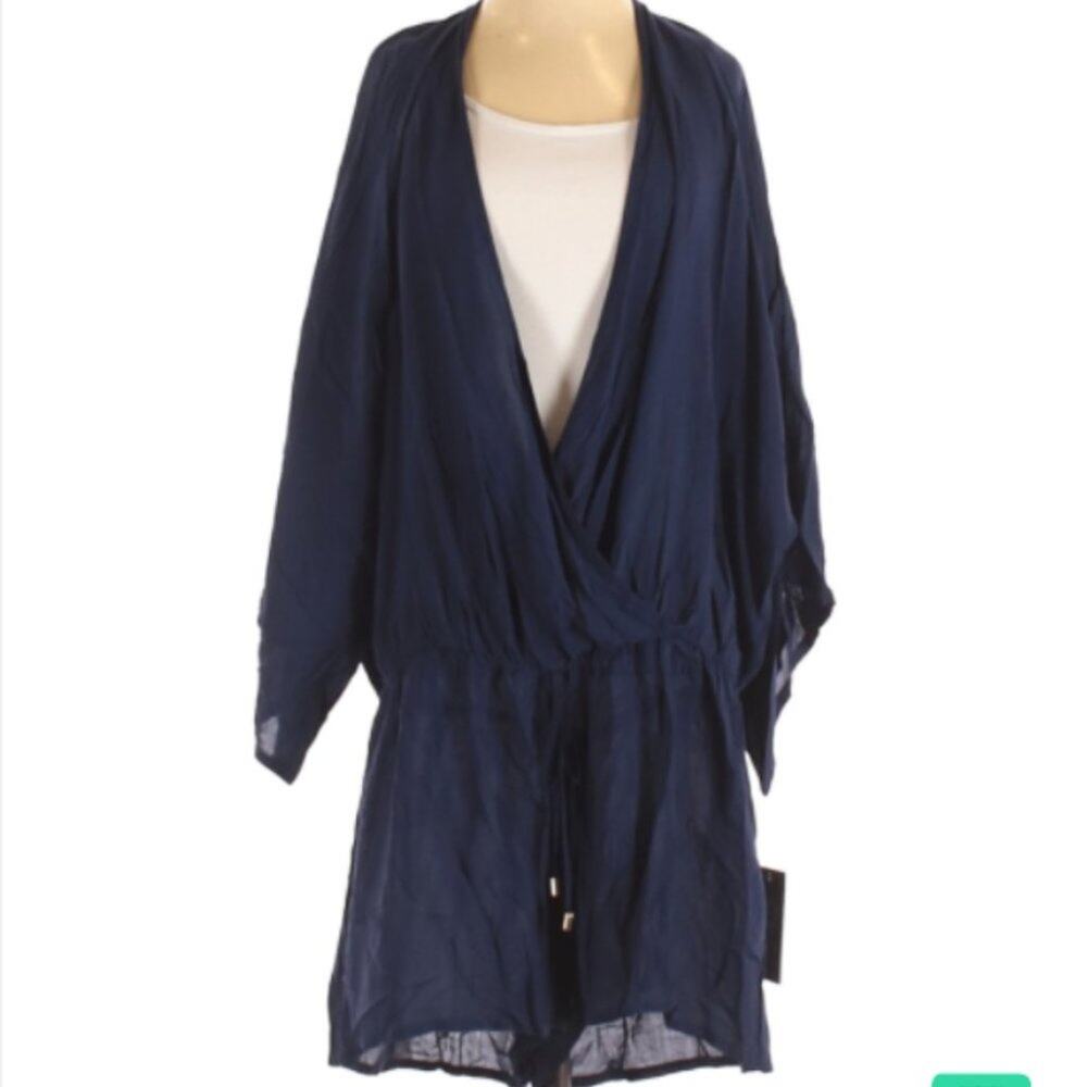 NEW - VINCE CAMUTO blue romper 100% rayon cocktail